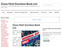 Tablet Screenshot of dianemottdavidsonbooklist.com